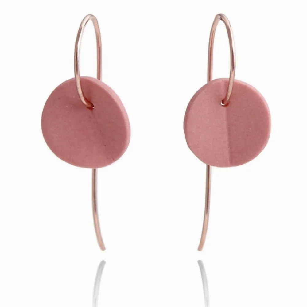 &quot;Eucalyptus&quot; Small Porcelain Earrings