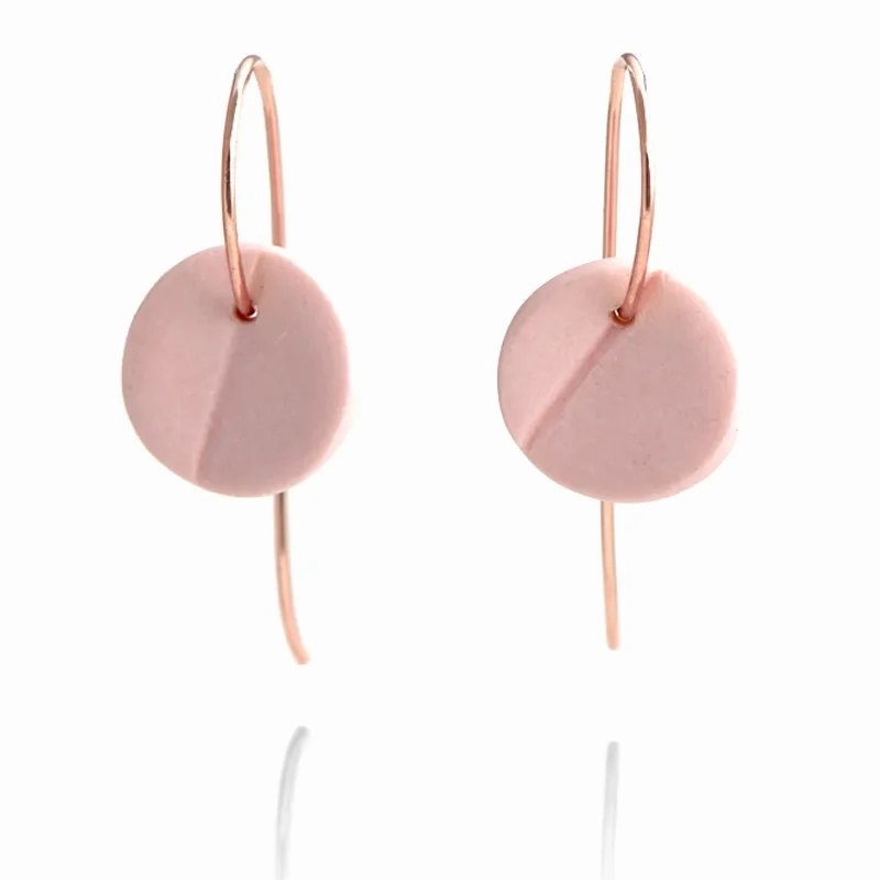 &quot;Eucalyptus&quot; Small Porcelain Earrings