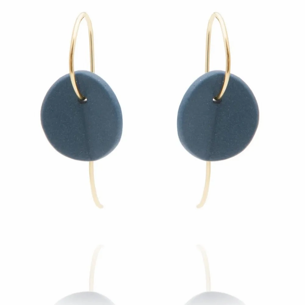 &quot;Eucalyptus&quot; Small Porcelain Earrings