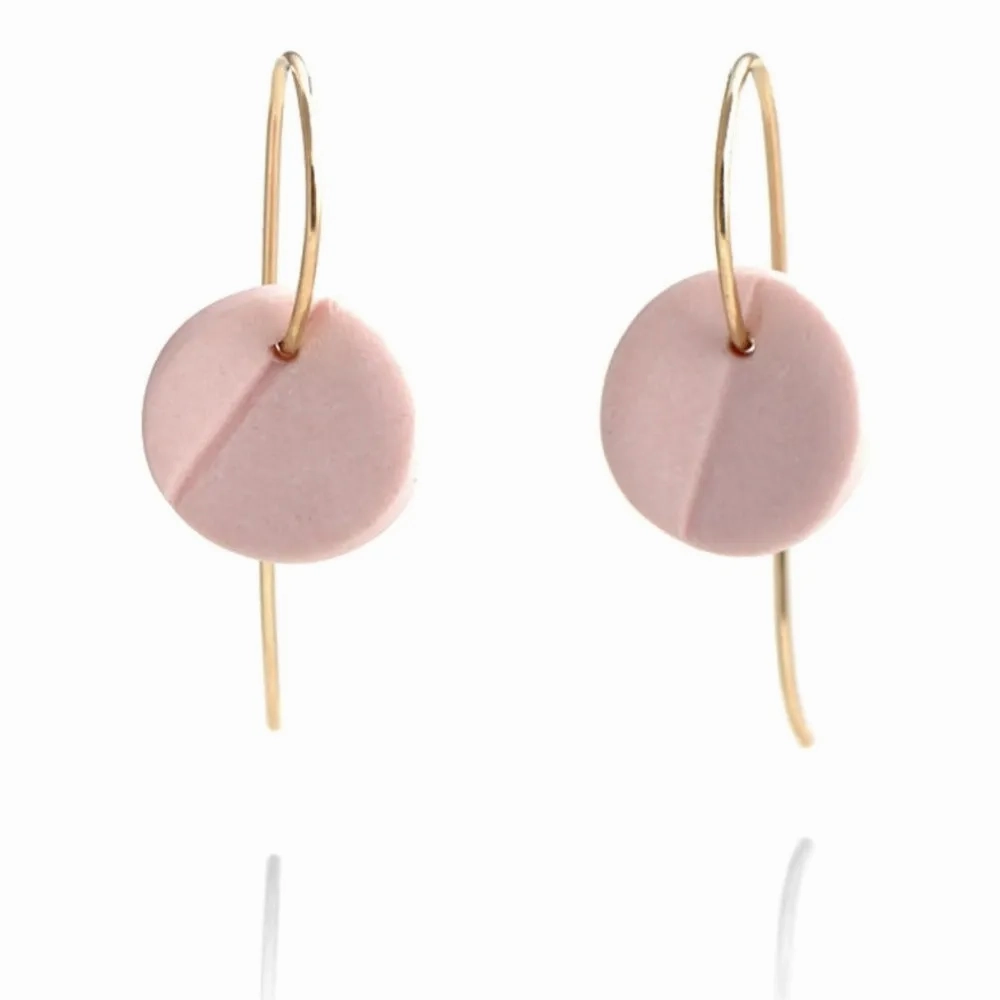 &quot;Eucalyptus&quot; Small Porcelain Earrings