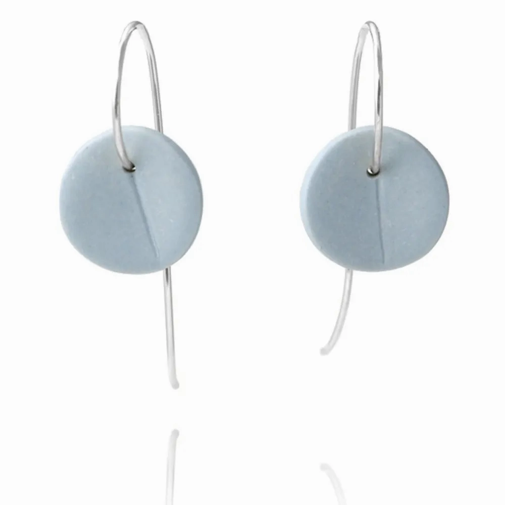 &quot;Eucalyptus&quot; Small Porcelain Earrings