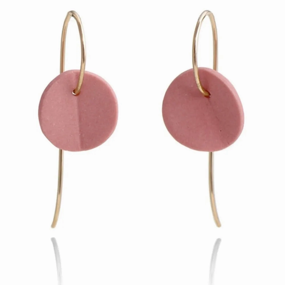 &quot;Eucalyptus&quot; Small Porcelain Earrings