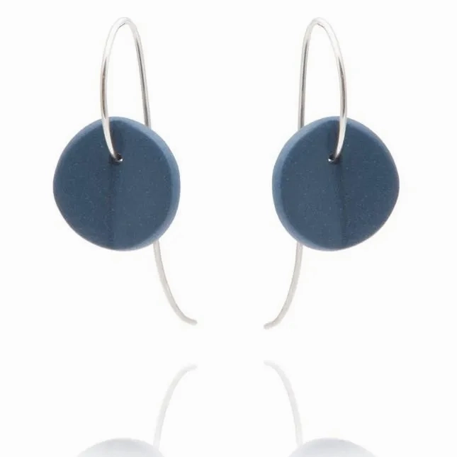 &quot;Eucalyptus&quot; Small Porcelain Earrings