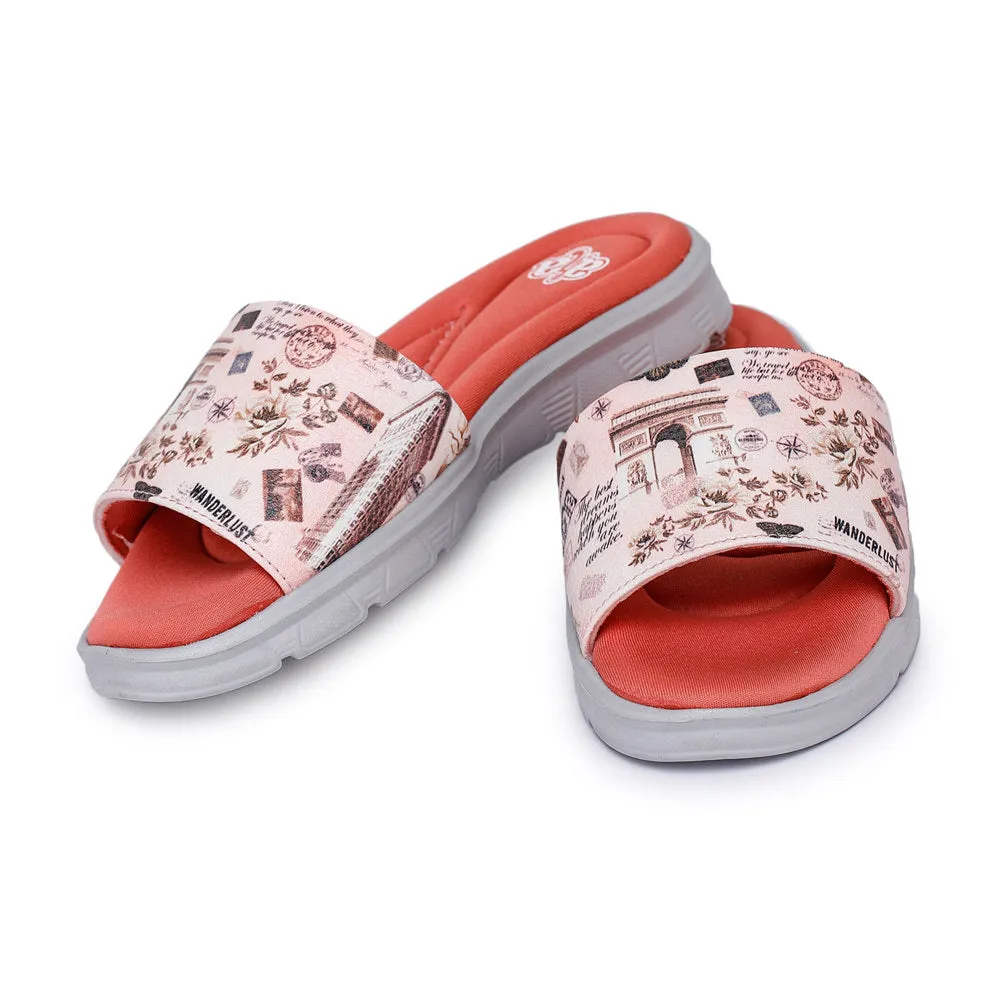 A-HA Damen Liberty Pink Slides mit Polsterung-34