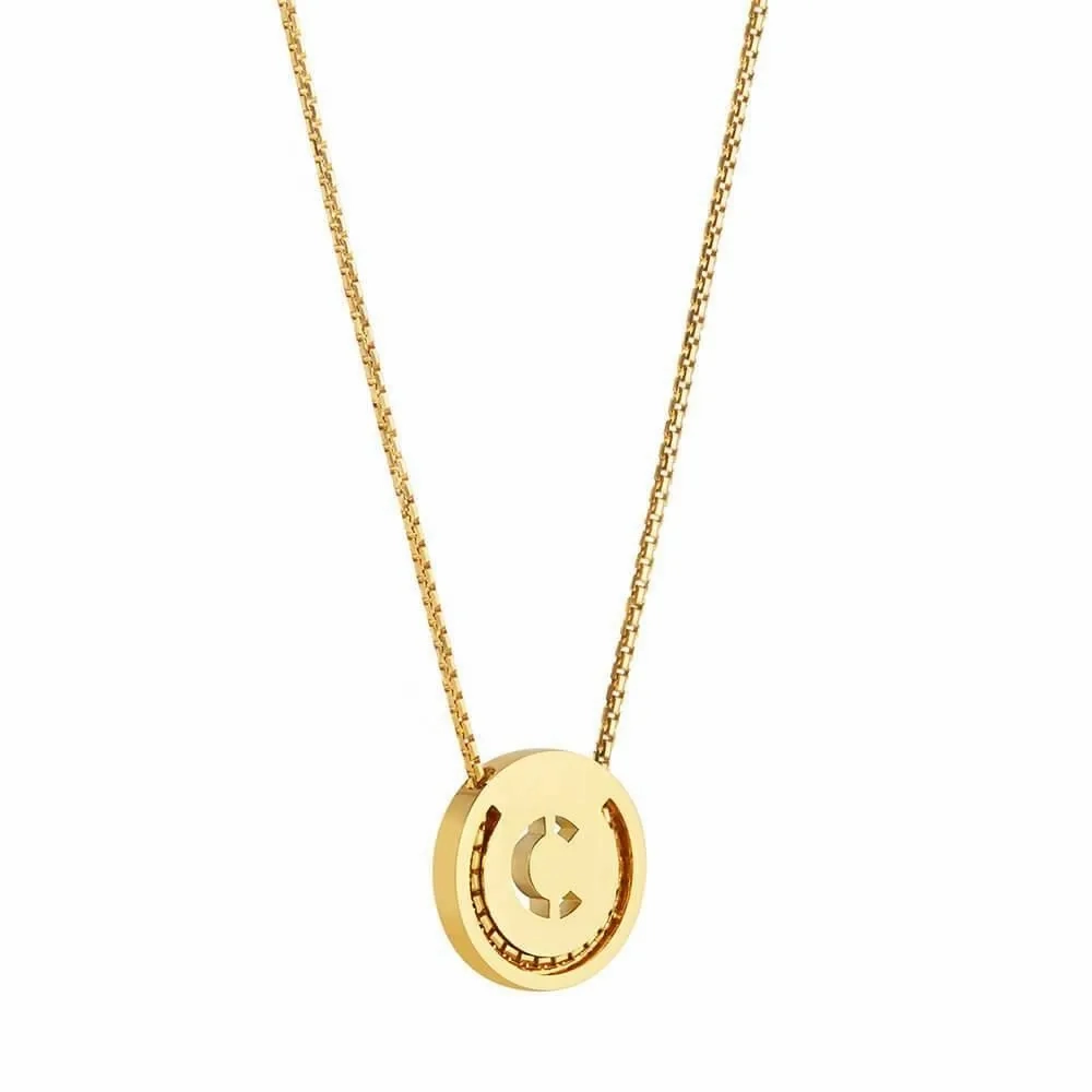 ABC's - C 18K Gold Plated Necklace