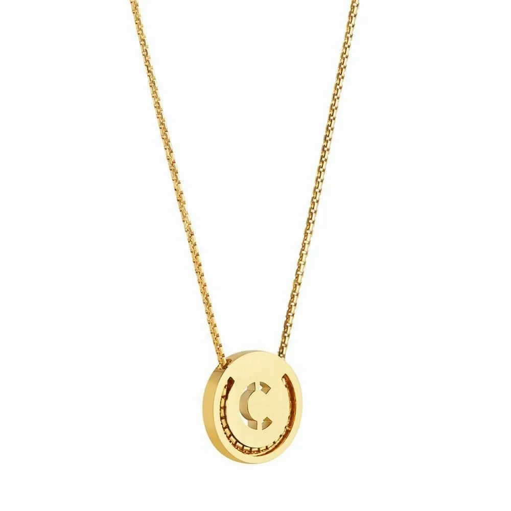 ABC's - C 18K Gold Plated Necklace