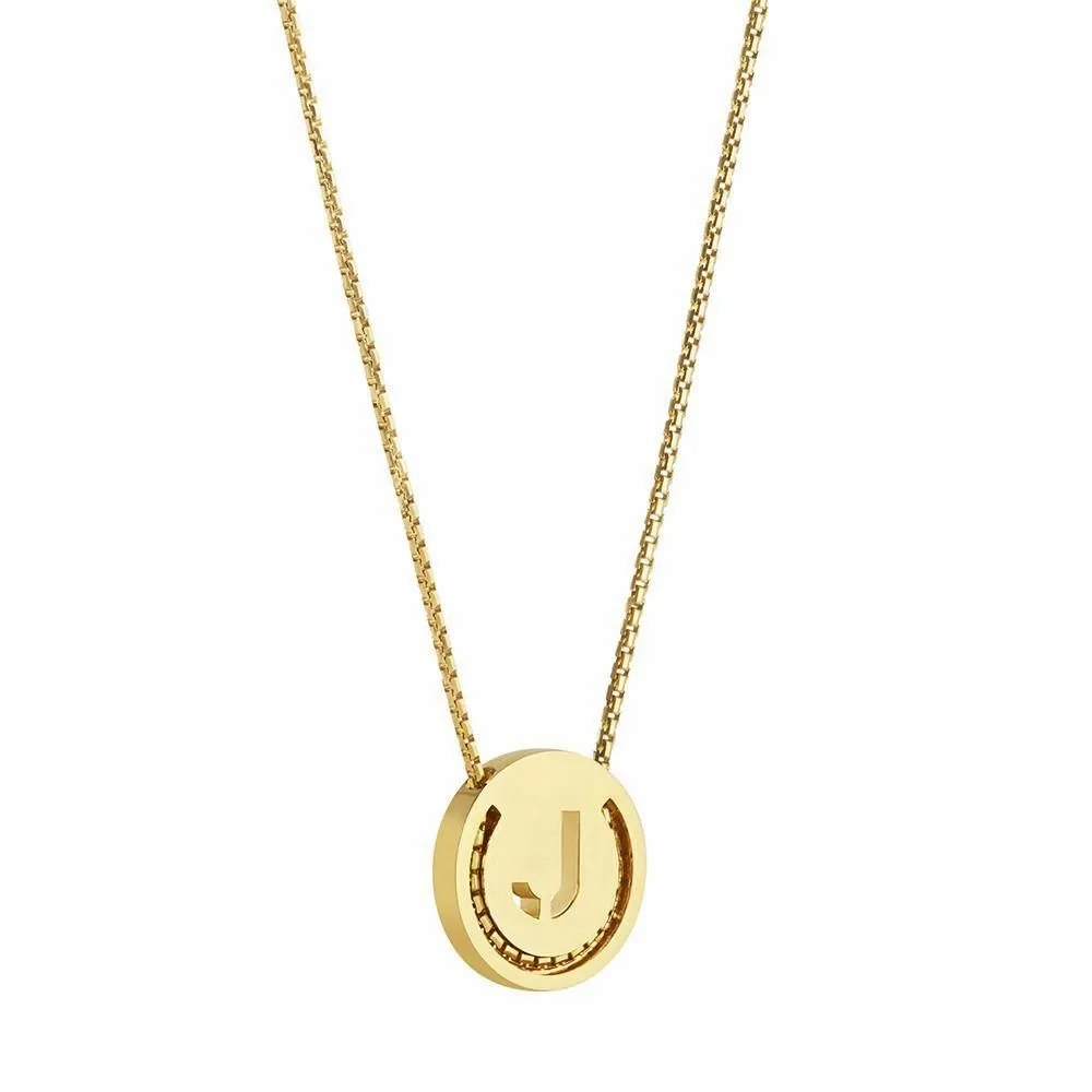 ABC's - J 18K Gold Plated Necklace