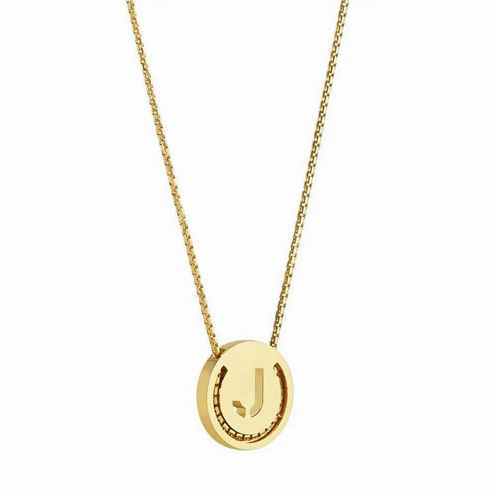 ABC's - J 18K Gold Plated Necklace