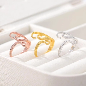 Adjustable Octopus Tentacle Wrap Ring 