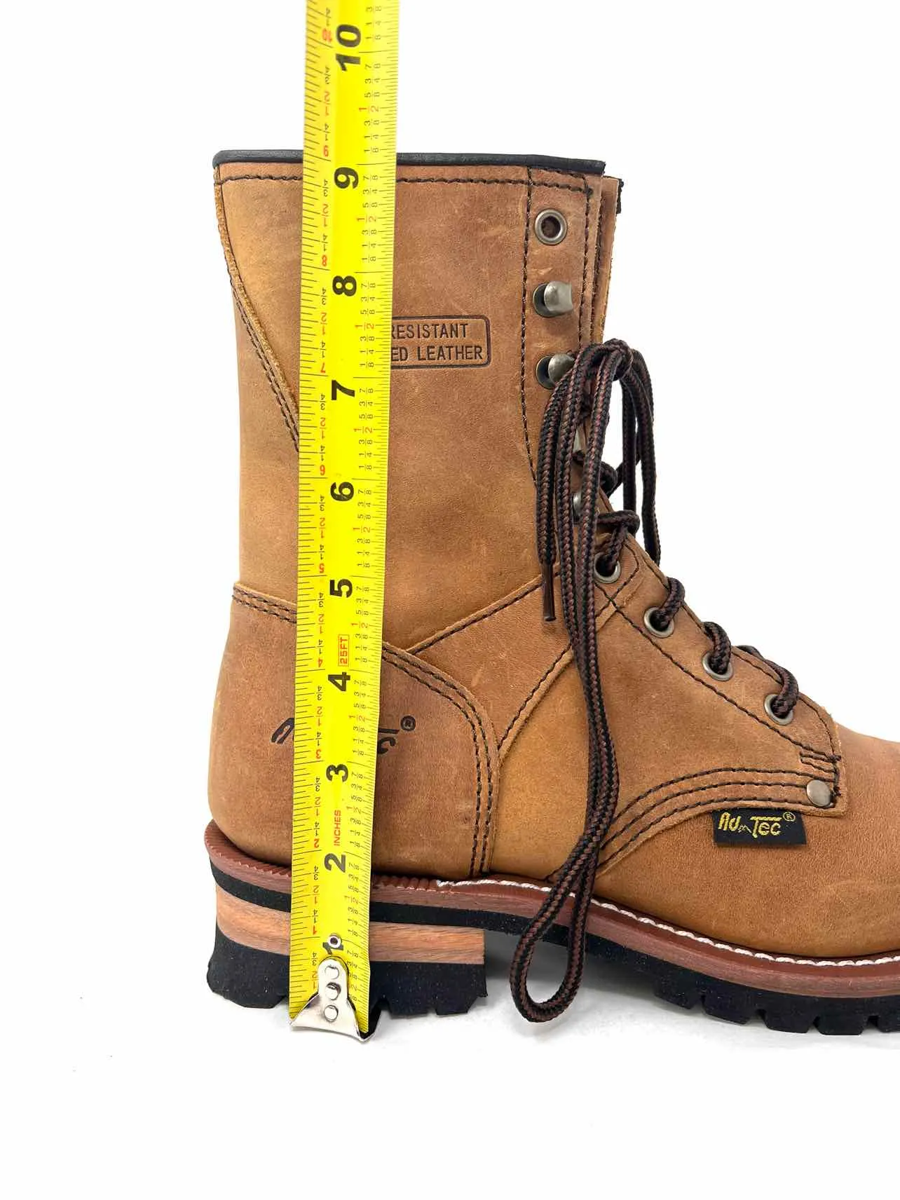 AdTec Größe 10 Braune Schnürlederschuhe MIT KARTON!!! Schuhe Stiefel