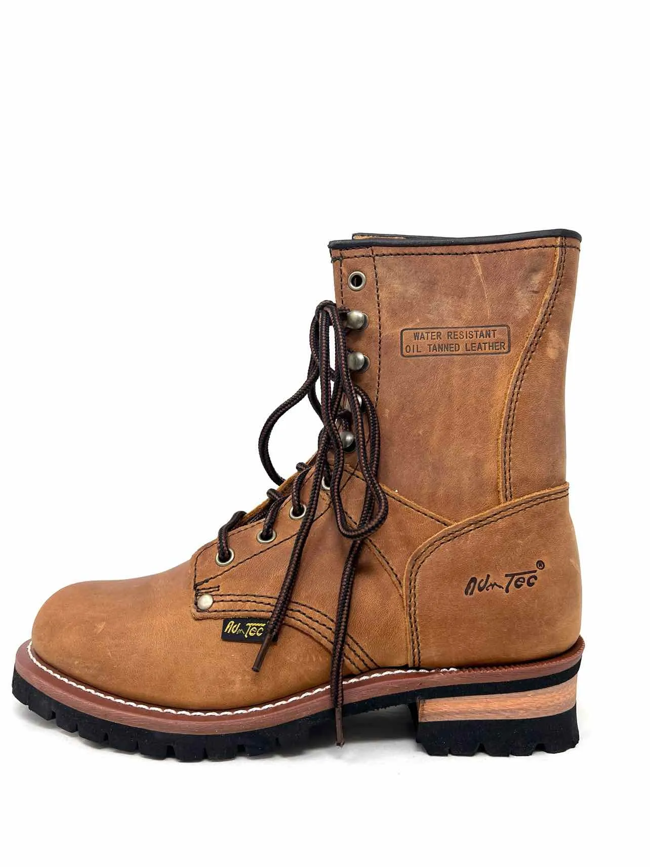 AdTec Größe 10 Braune Schnürlederschuhe MIT KARTON!!! Schuhe Stiefel