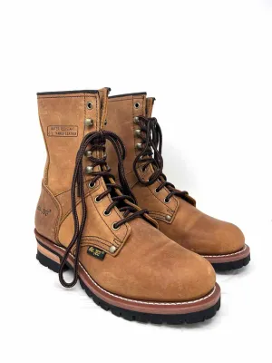 AdTec Größe 10 Braune Schnürlederschuhe MIT KARTON!!! Schuhe Stiefel