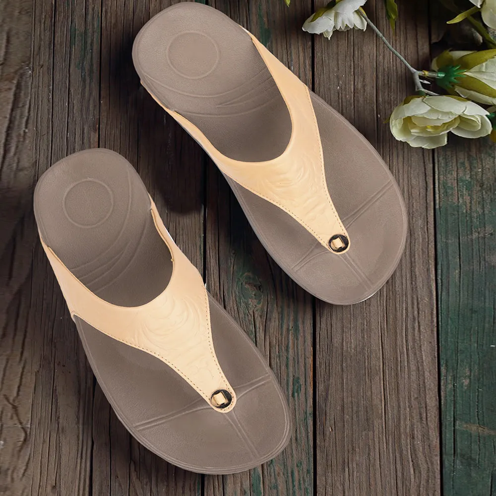AHA By Liberty DIVA-10 Bequeme Schlappen Für Damen - Beige