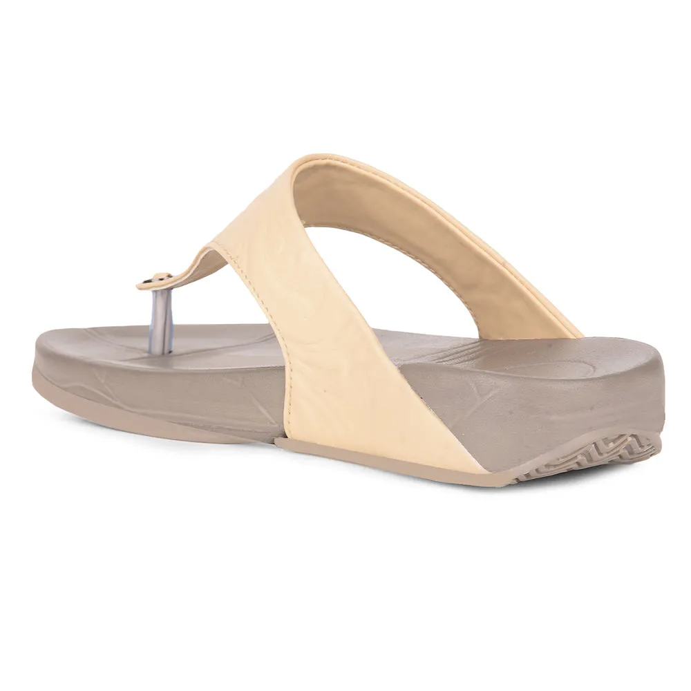 AHA By Liberty DIVA-10 Bequeme Schlappen Für Damen - Beige