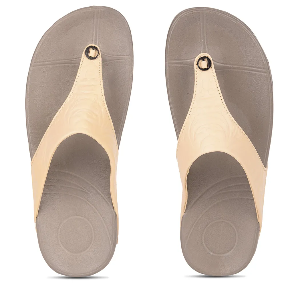 AHA By Liberty DIVA-10 Bequeme Schlappen Für Damen - Beige