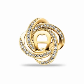 Aigner Ladies Gold Tone brooch fashion-jewelry  