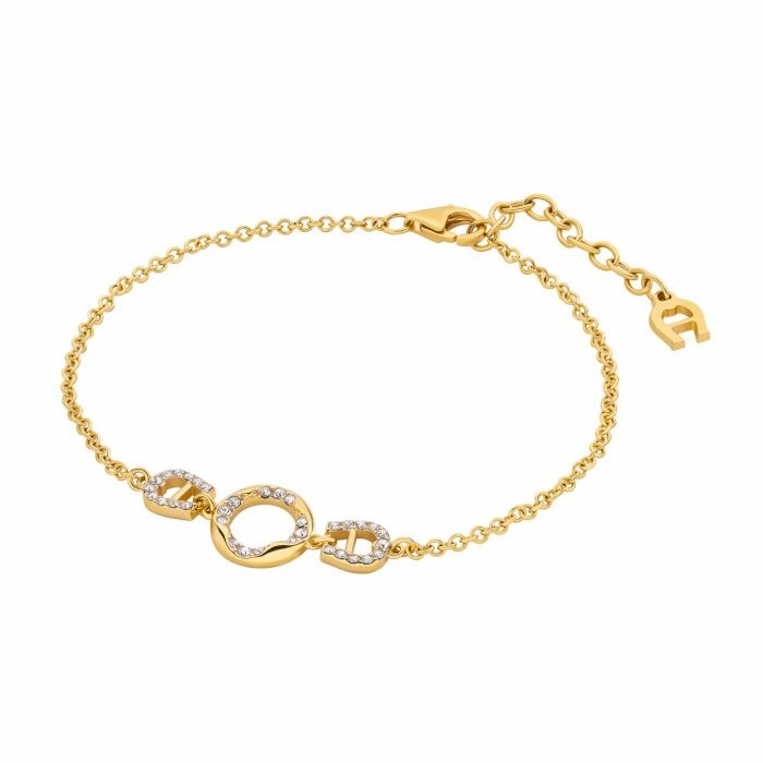 Aigner Lara Ladies Gold Plated Bracelet With Crystals fashion-jewelry  