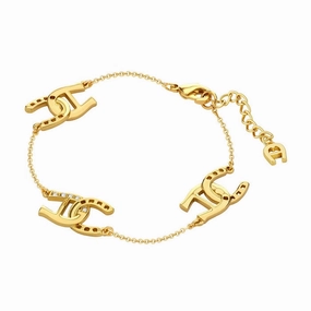 Aigner Nicole Ladies Gold Tone Bracelet fashion-jewelry  