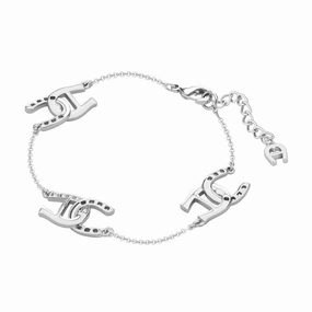 Aigner Nicole Ladies Silver Tone Bracelet fashion-jewelry  