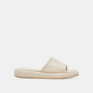 AISHA SANDALEN IN ELFENBEIN LEDER