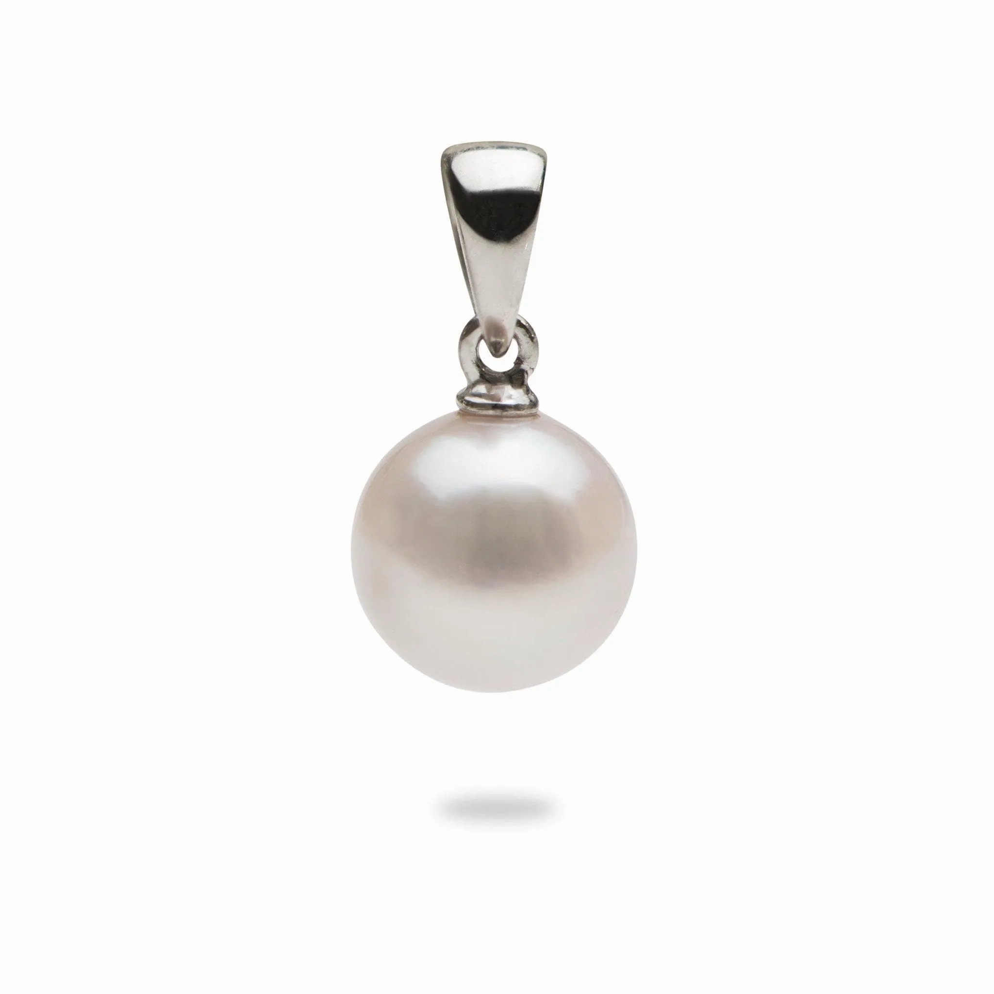 Akoya Pearl Pendant in White Gold - 8mm