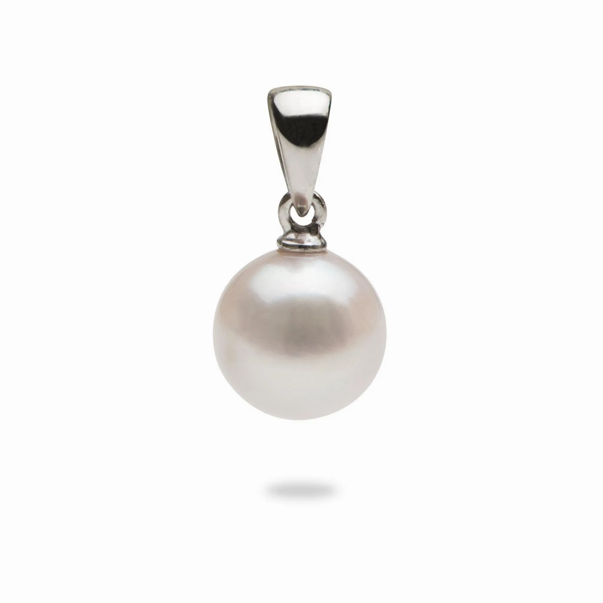 Akoya Pearl Pendant in White Gold - 8mm