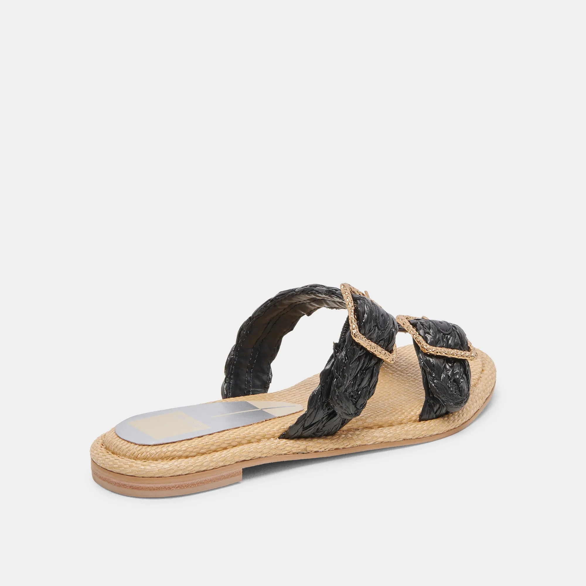 ALAINA SANDALEN ONYX RAFFIA