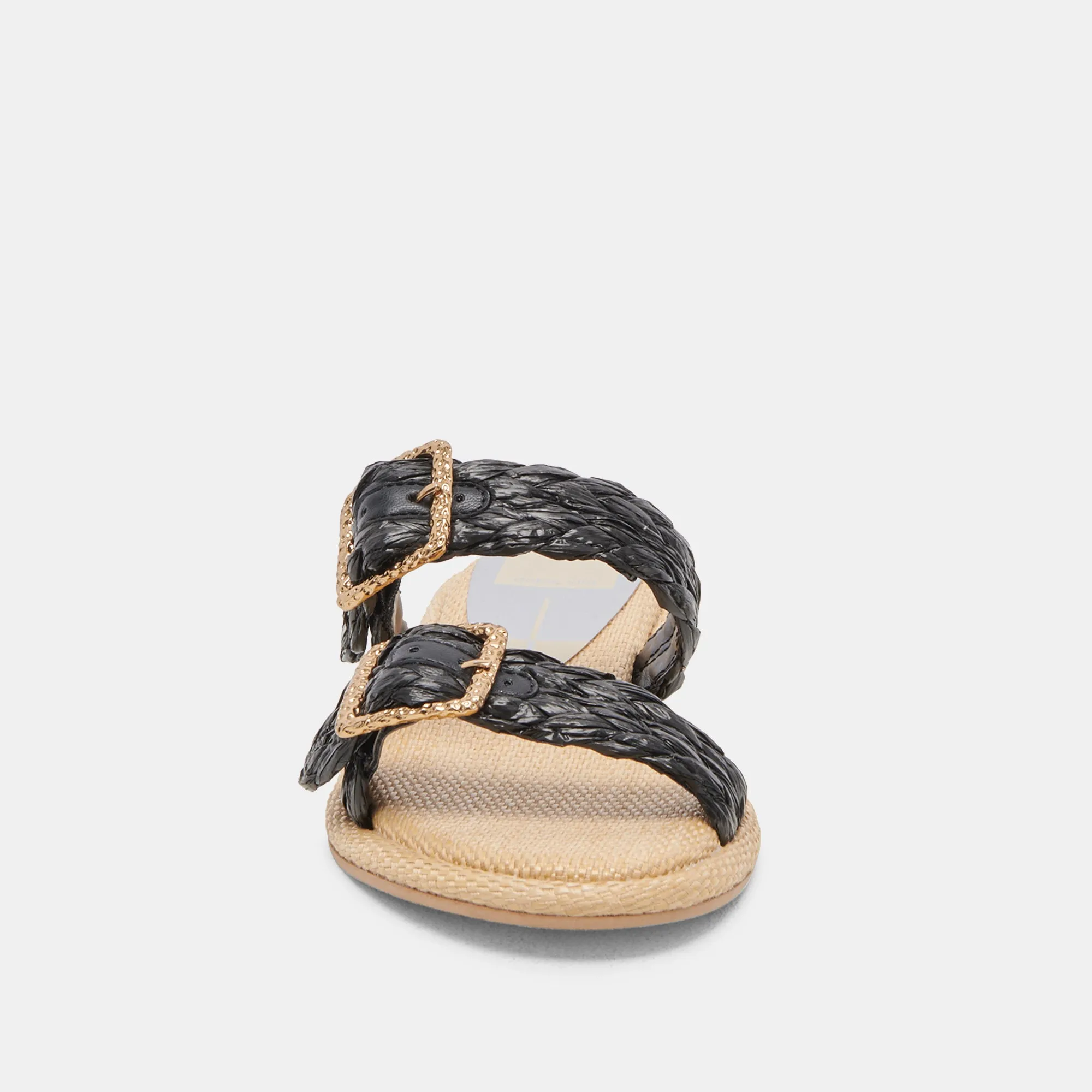 ALAINA SANDALEN ONYX RAFFIA