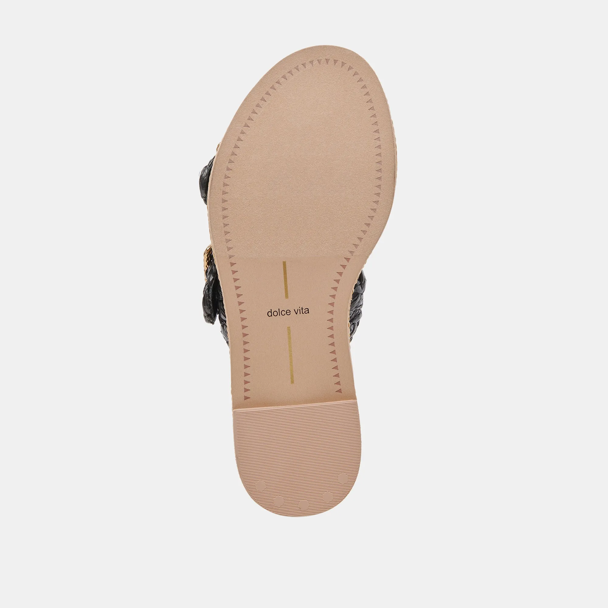 ALAINA SANDALEN ONYX RAFFIA