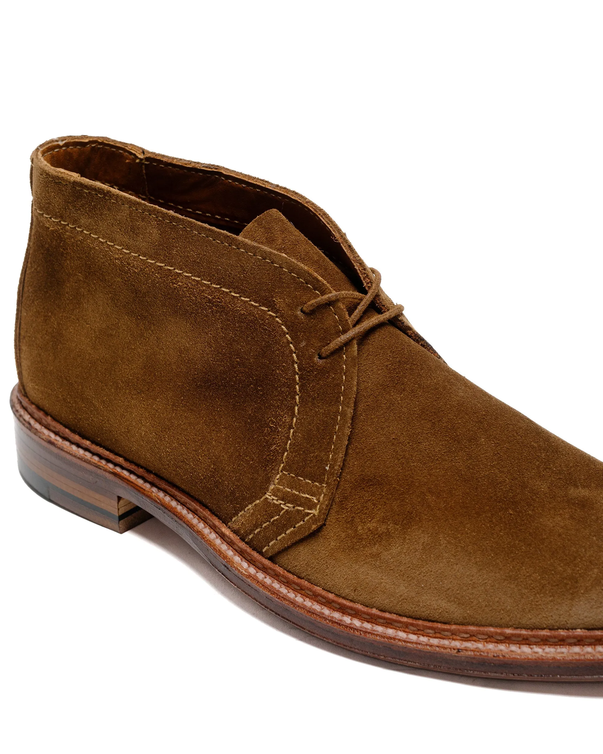 Alden Ungefütterter Chukka-Stiefel Tabak Wildleder 1493