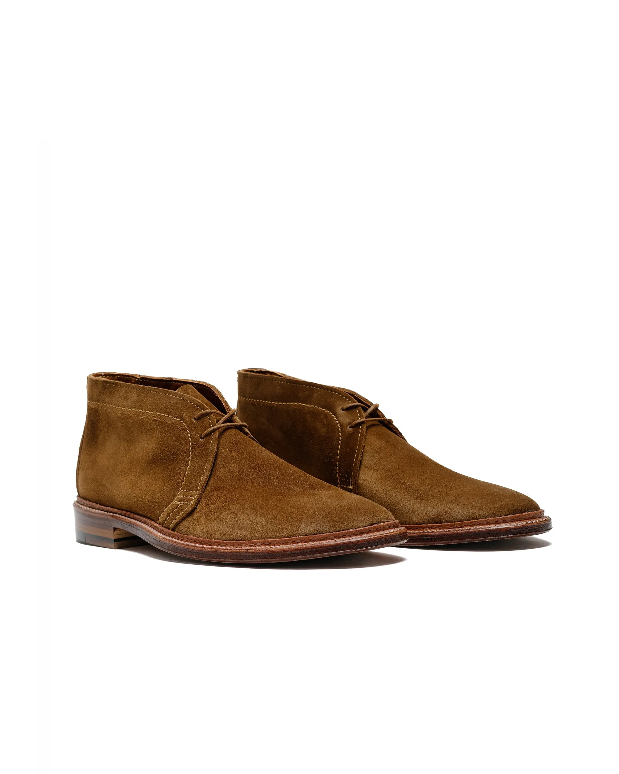 Alden Ungefütterter Chukka-Stiefel Tabak Wildleder 1493