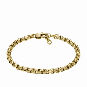 All Stacked Up Gold-Tone Stainless Steel Chain Bracelet fashion-jewelry  