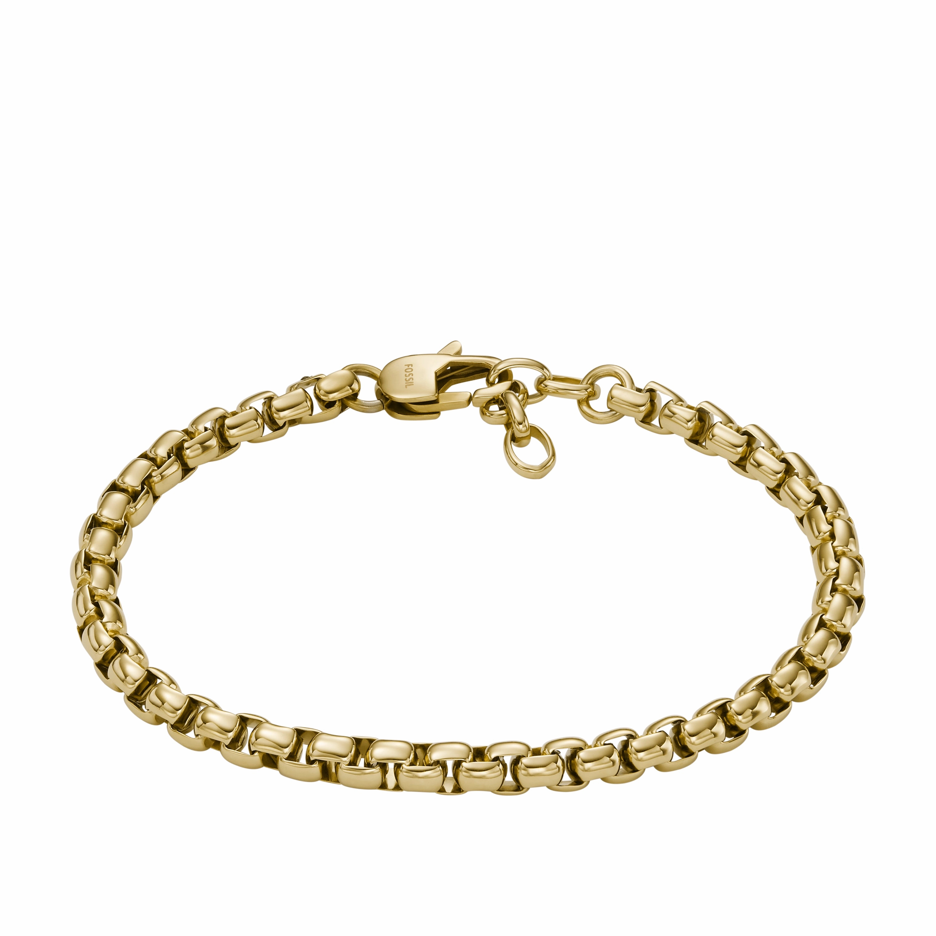 All Stacked Up Gold-Tone Stainless Steel Chain Bracelet fashion-jewelry  