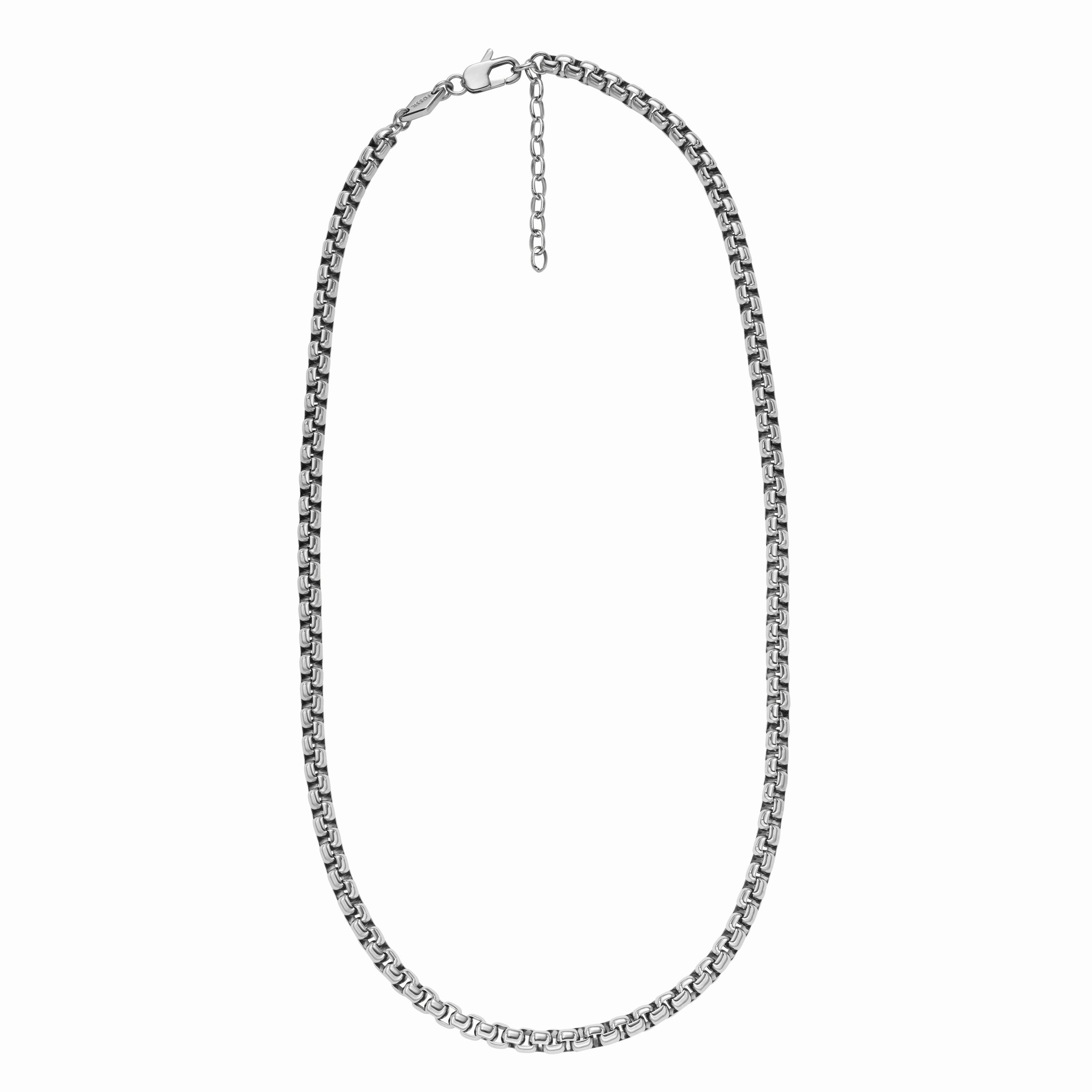 All Stacked Up Stainless Steel Chain Necklace fashion-jewelry  