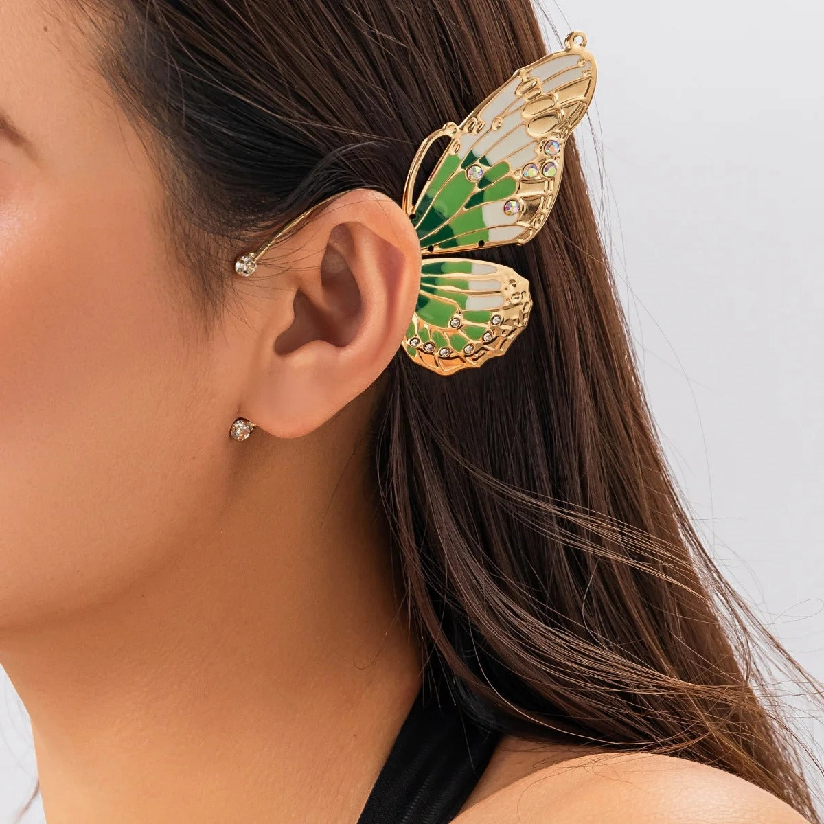 Alloy Butterfly Ear Cuff Earrings 