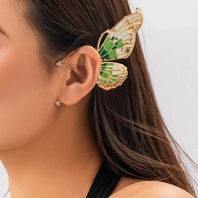 Alloy Butterfly Ear Cuff Earrings 