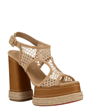Almeja Platform Espadrille Sandale in Terra