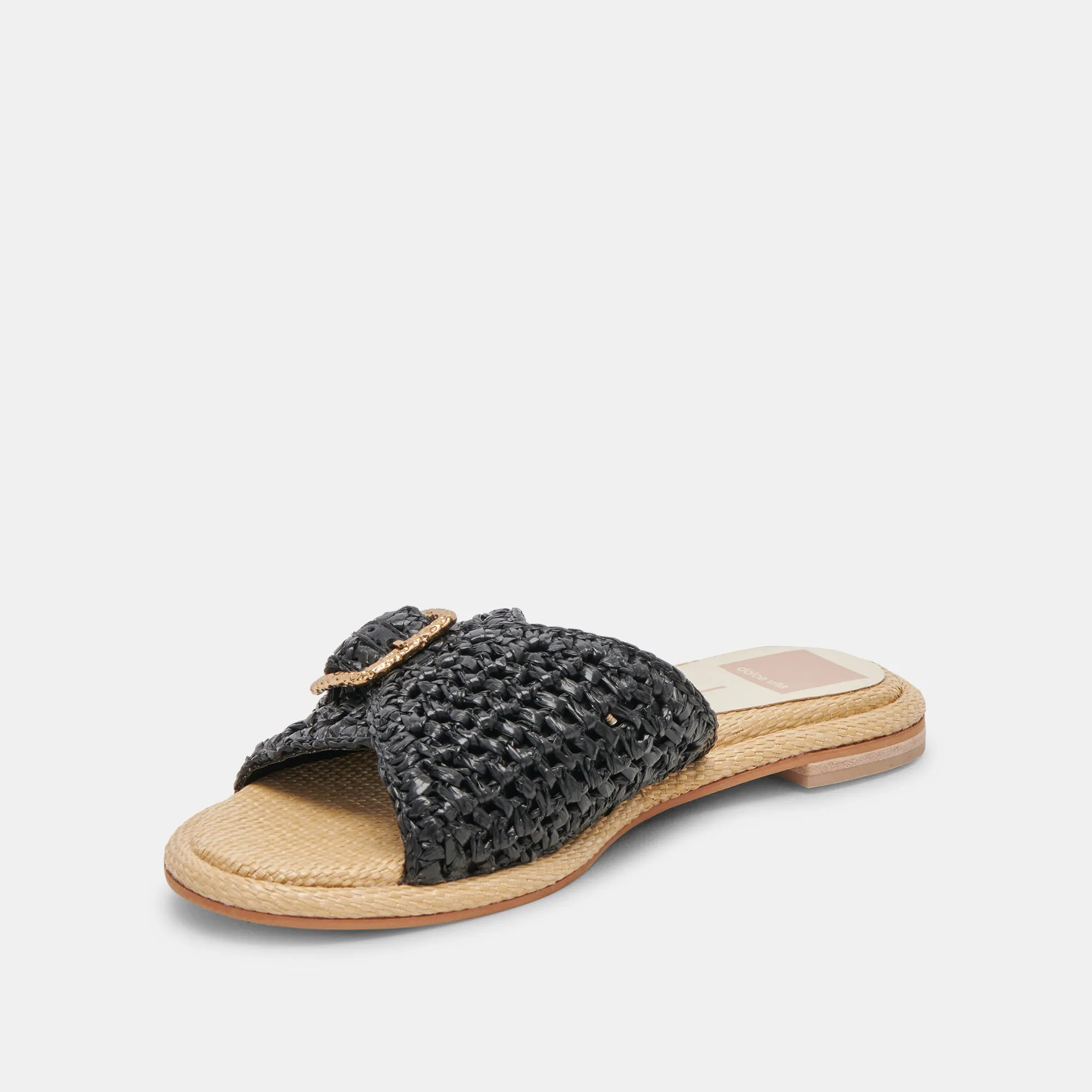 ALONZO SANDALEN ONYX RAFFIA