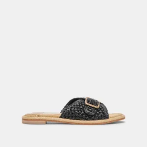ALONZO SANDALEN ONYX RAFFIA