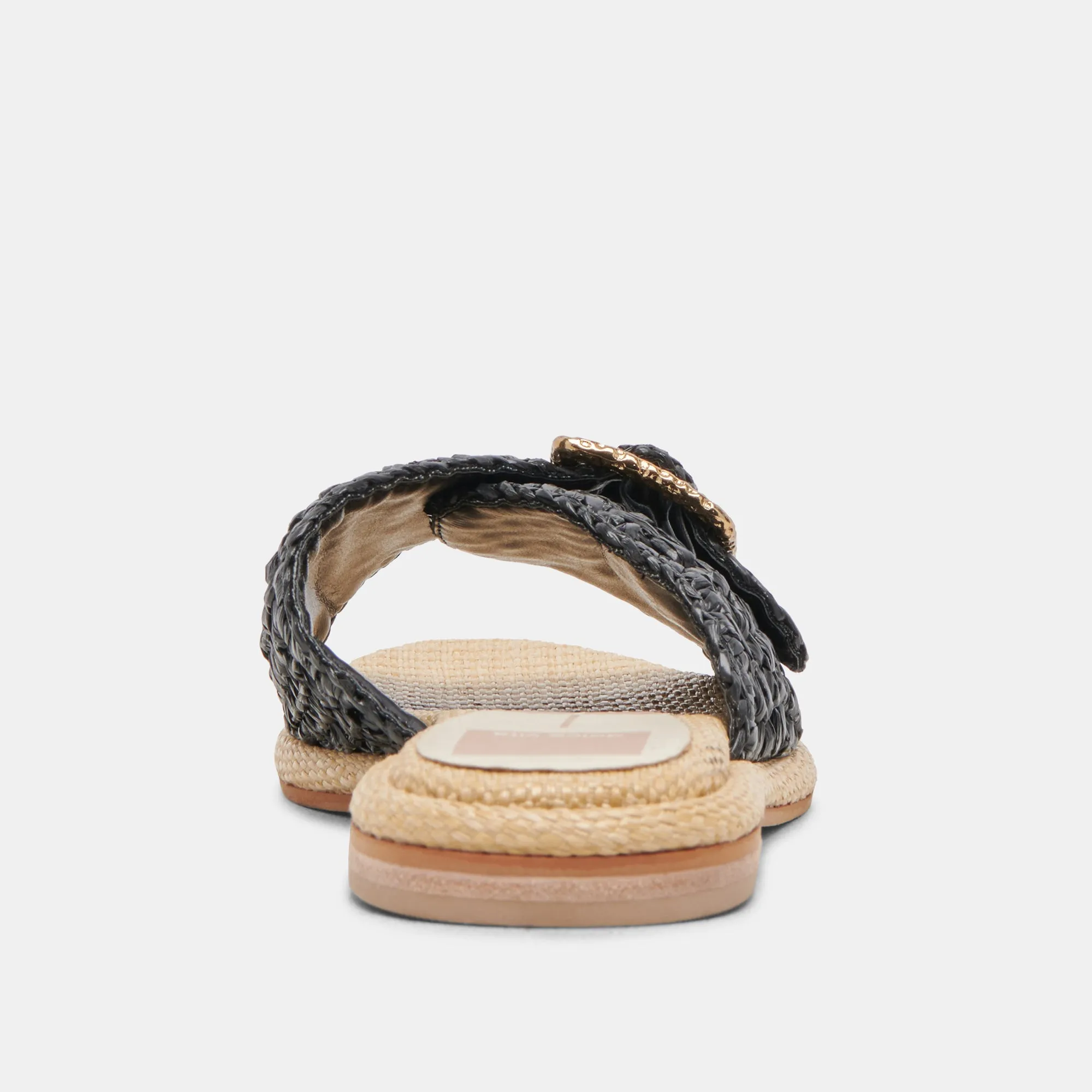 ALONZO SANDALEN ONYX RAFFIA