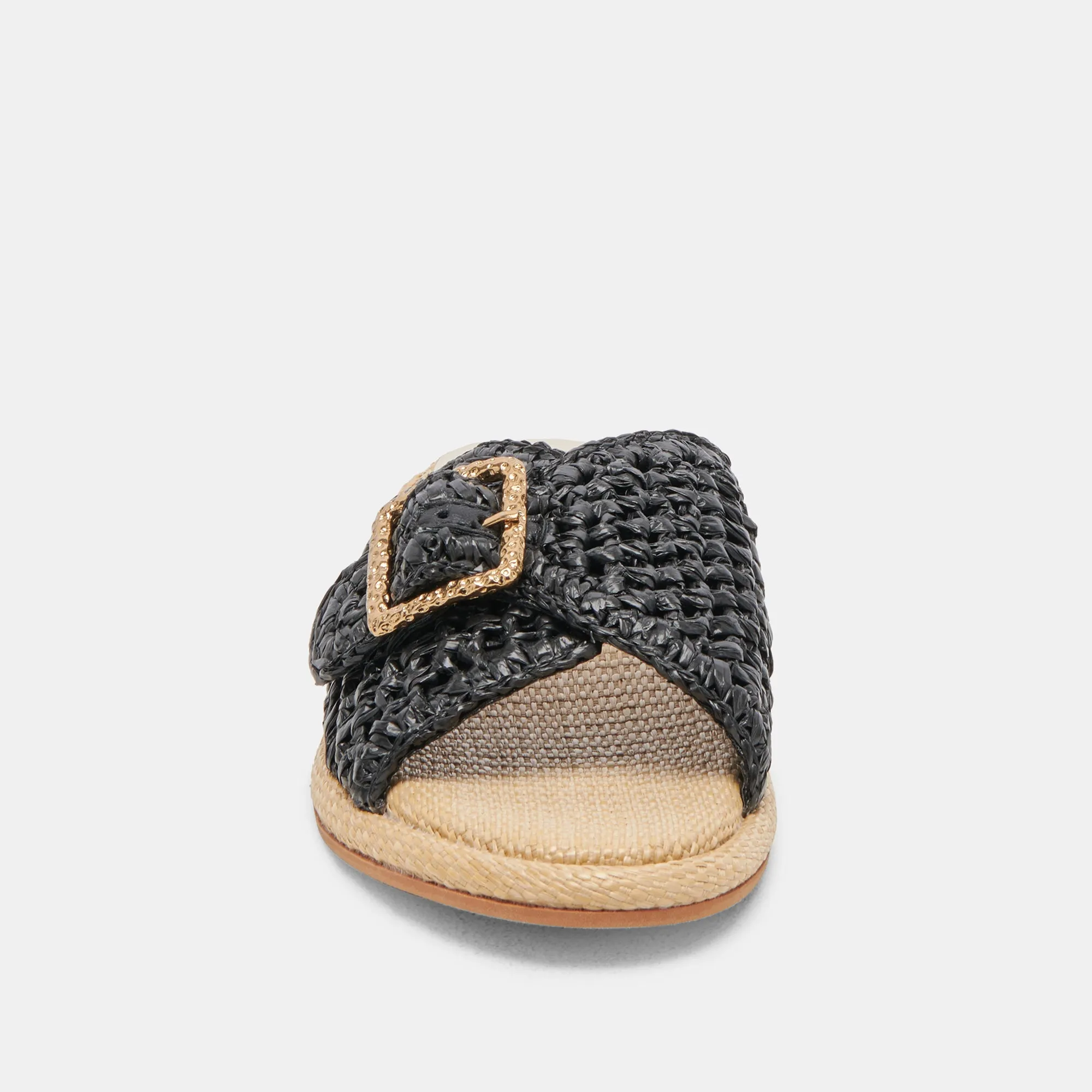 ALONZO SANDALEN ONYX RAFFIA