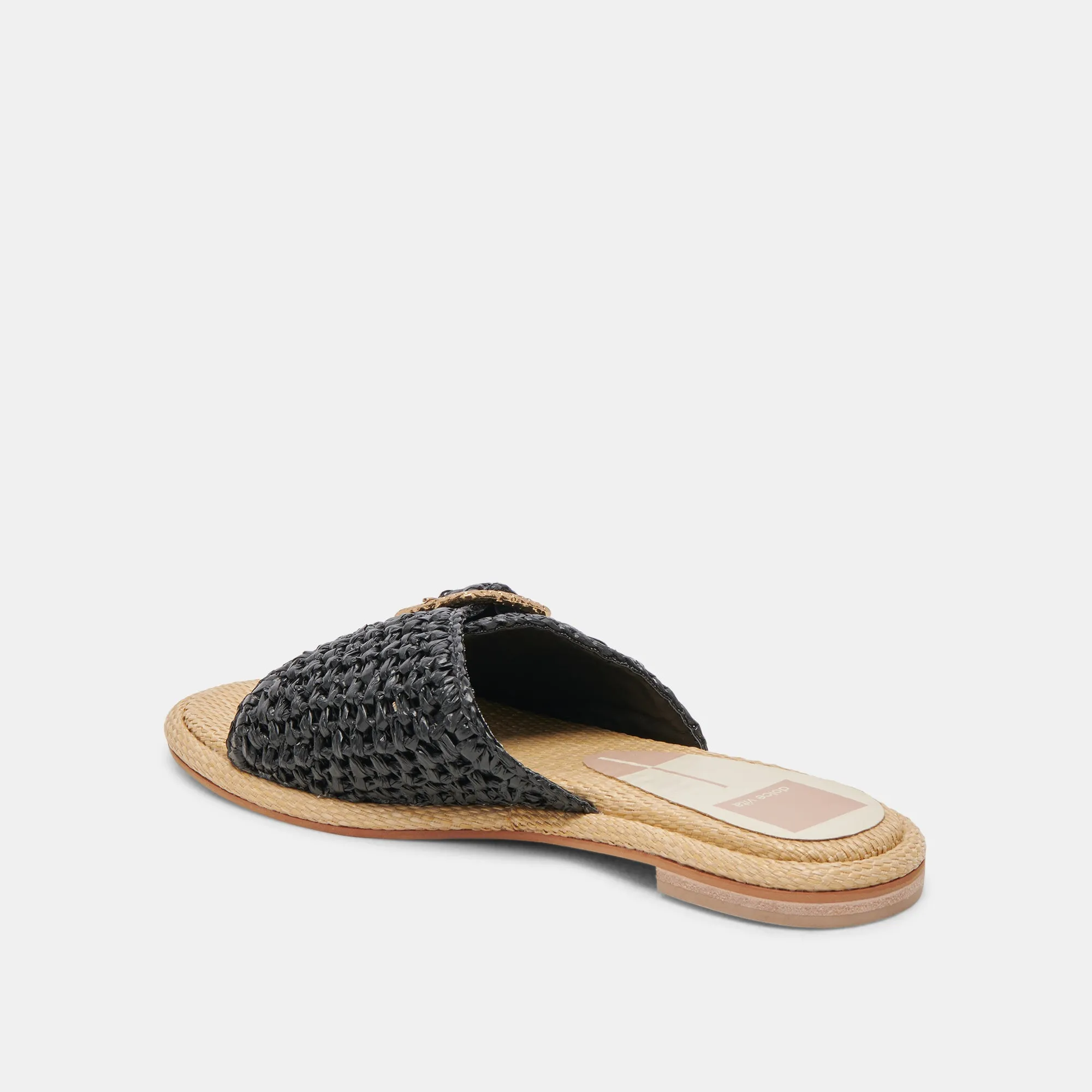 ALONZO SANDALEN ONYX RAFFIA