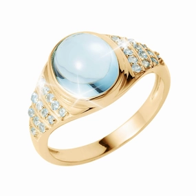 Amalfi Blue Topaz Ring 