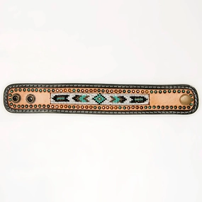 American Darling Multi Color Beaded Wrist Wrap texture-rose-gold  
