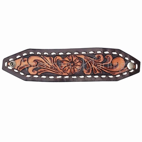 American Darling Wrist Wrap Leather Bracelet texture-rose-gold  