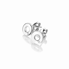 Amulets Circle Earrings texture-diamond  