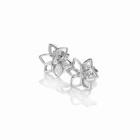 Amulets Flower Earrings texture-diamond  