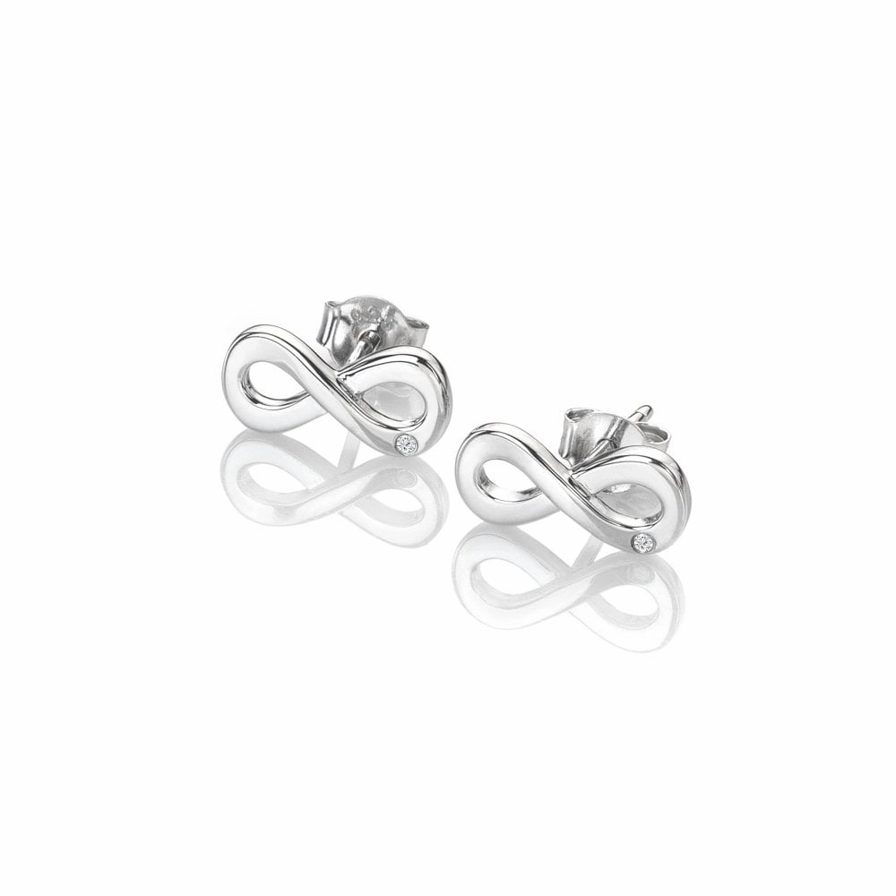 Amulets Infinity Earrings texture-diamond  