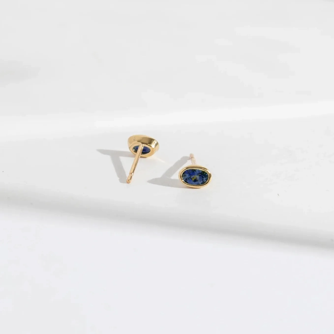 Ana Earrings with Sapphires