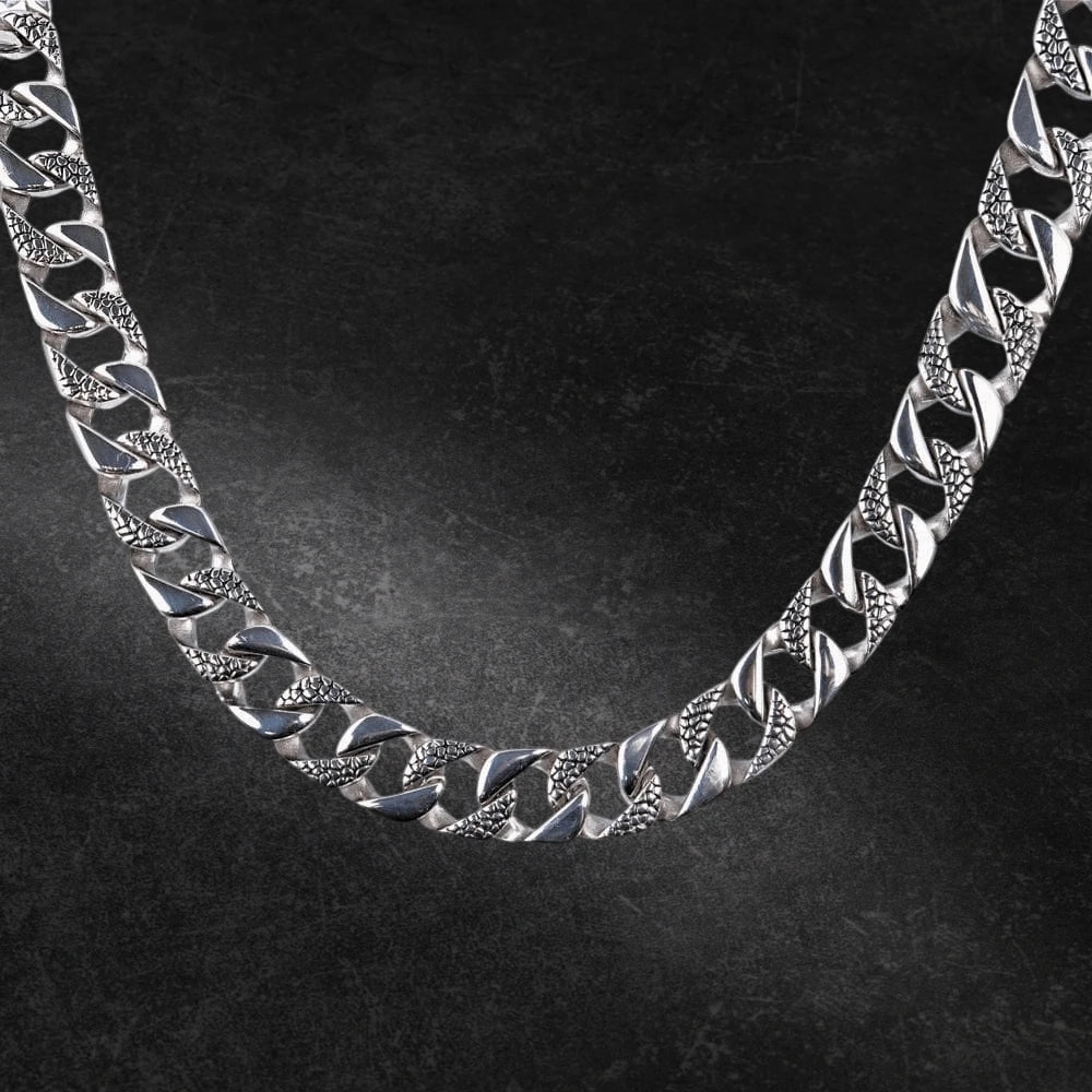 Anaconda Men's Textured Necklace